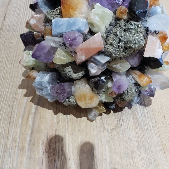 McCoy Crystal Quartz Amethyst Pyrite Cab Jewelry Box Anthropologie Free People - Picture 3 of 16